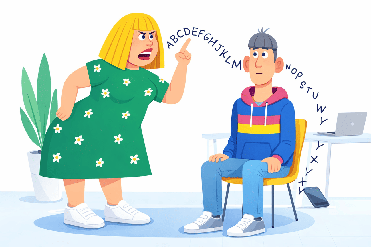 Иллюстрация глагола hear